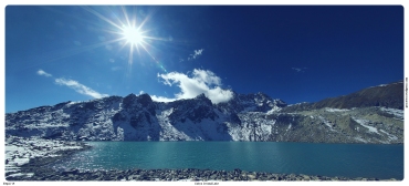 nepal gokyo second lake непало гокио второе озеро небо озеро горы mountains lake clouds sun